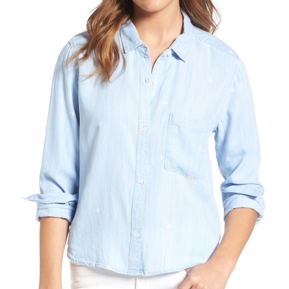 Rails Swiss Dot Chambray S - Picture 1 of 4